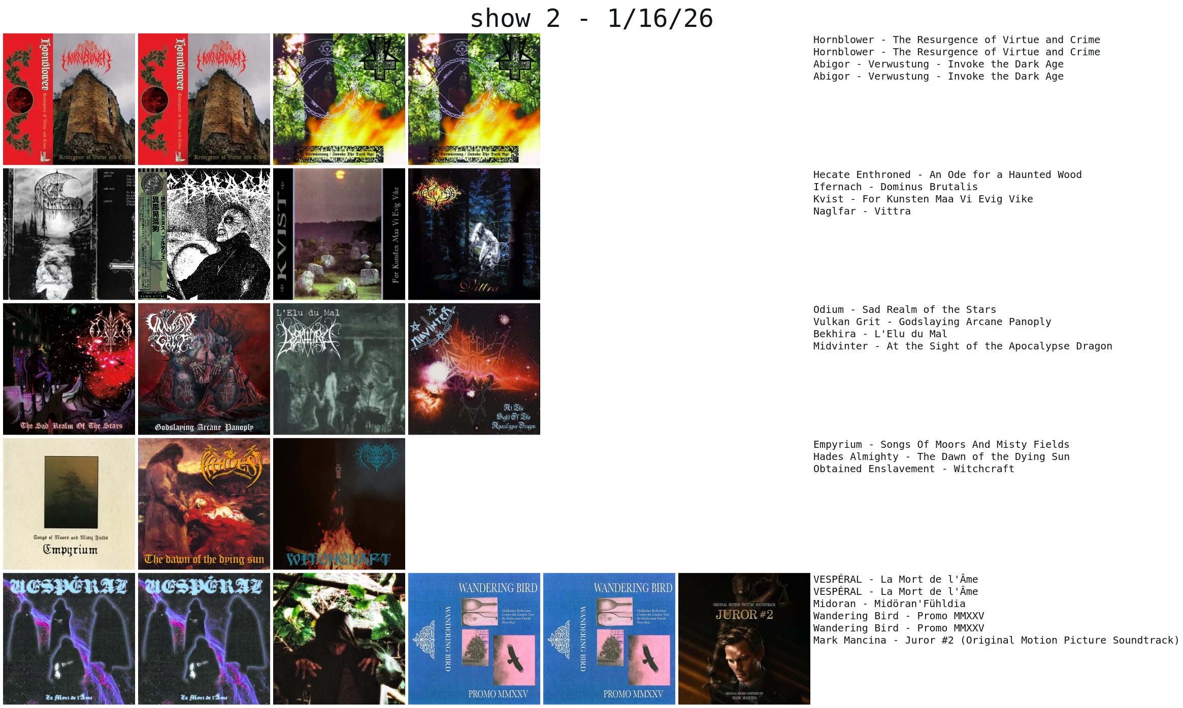 album covers grid 1-16-26