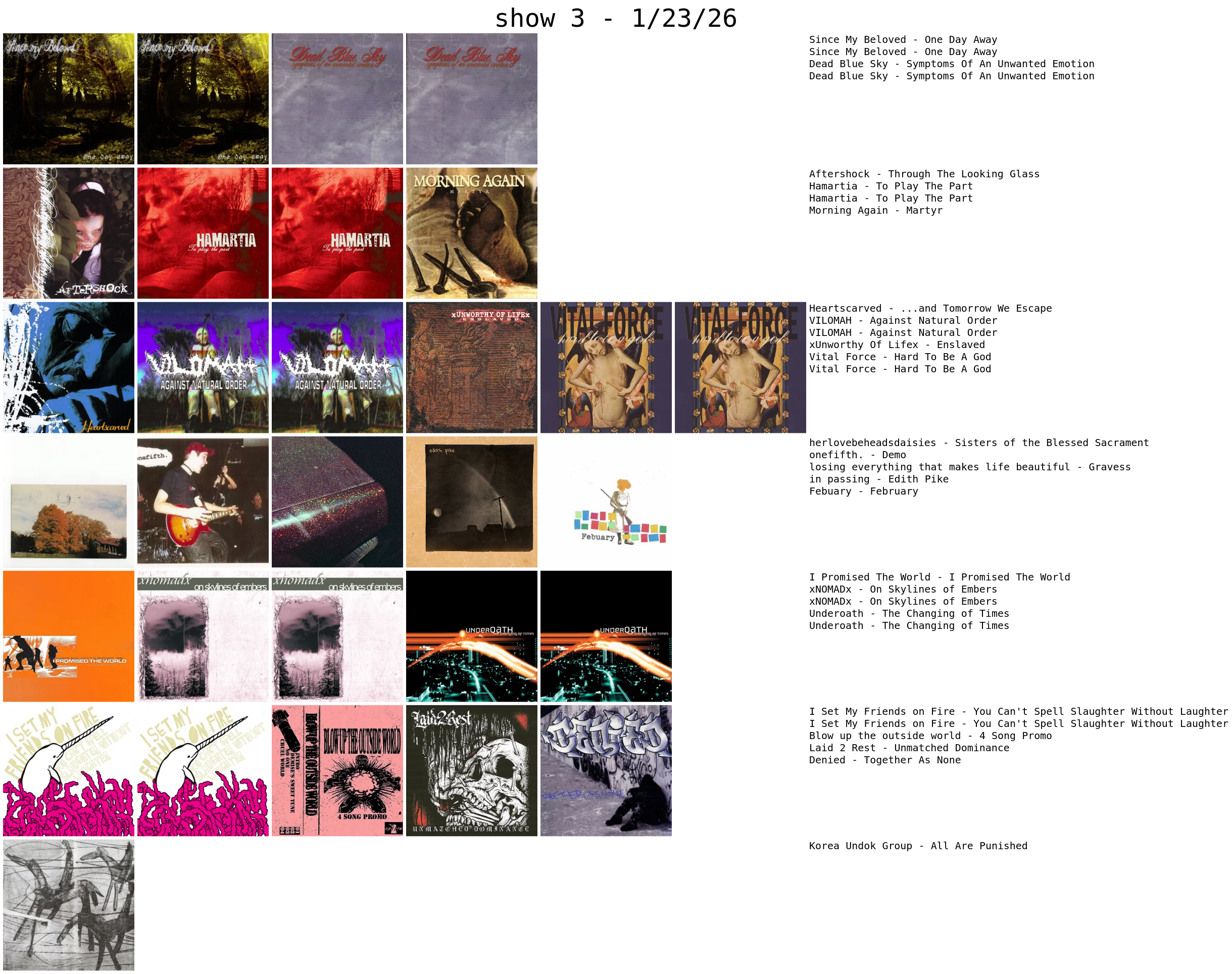 album covers grid 1-23-26