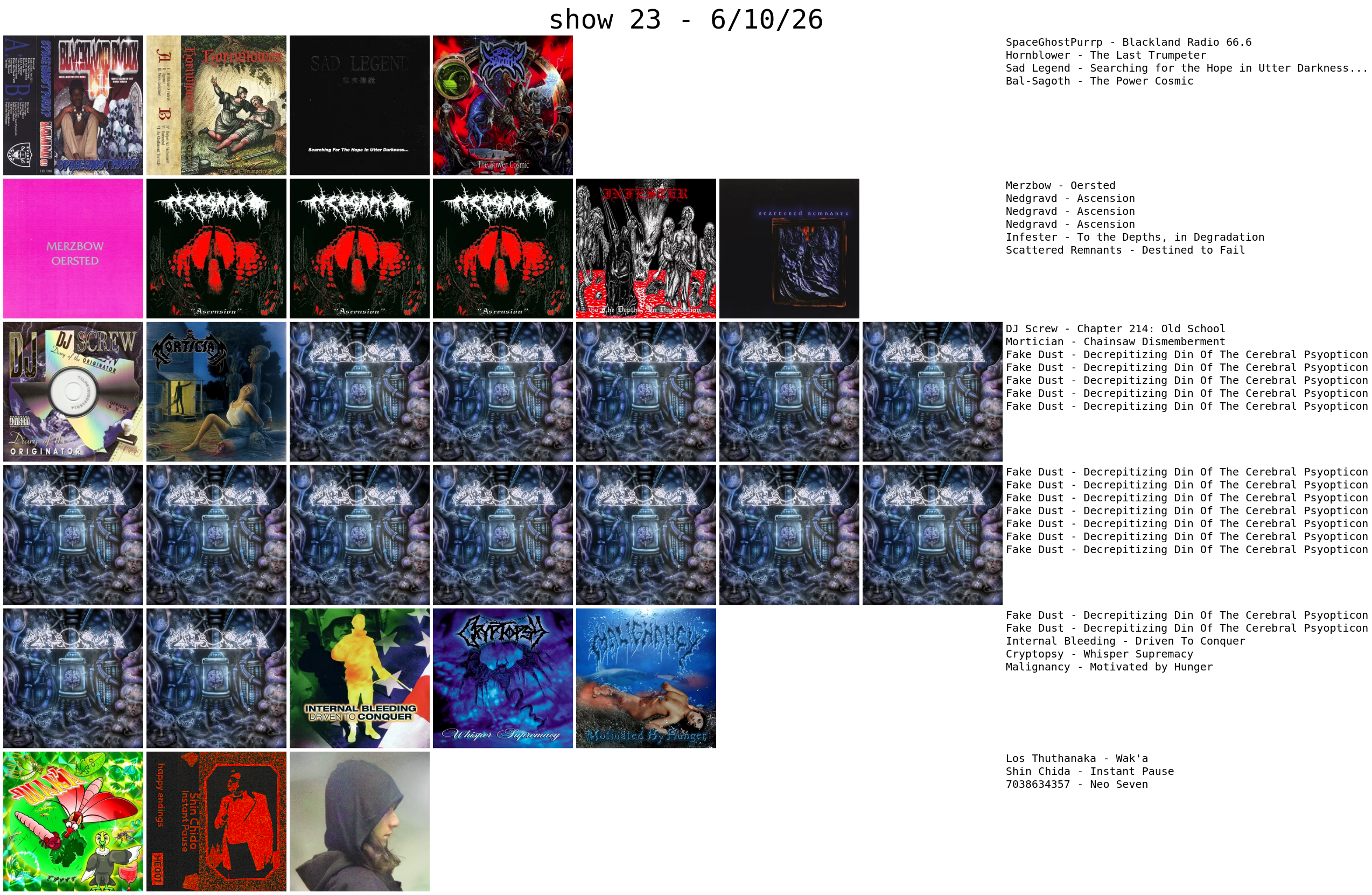 album covers grid 6-10-26